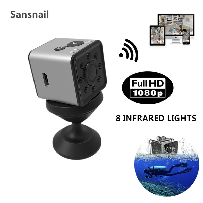 Mini camera wifi Sansnail SQ13 camara espia 1080P HD Waterproof espion