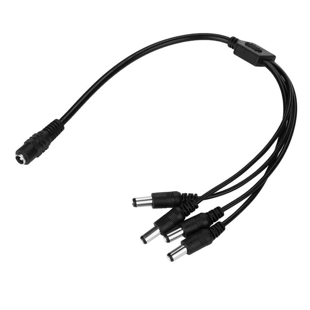 1:4 DC Power Splitter Cable Cord 1 Female to 4 Male 5.5x2.1mmPort Pigtals 12V For CCTV Cameras M.14 | Компьютеры и офис