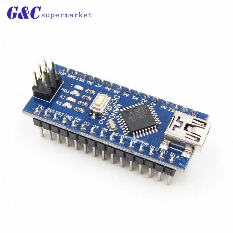Контроллер Nano 3 0 совместим с драйвером arduino nano USB кабелем NANO V3.0 ATMEGA328P|Интегральные