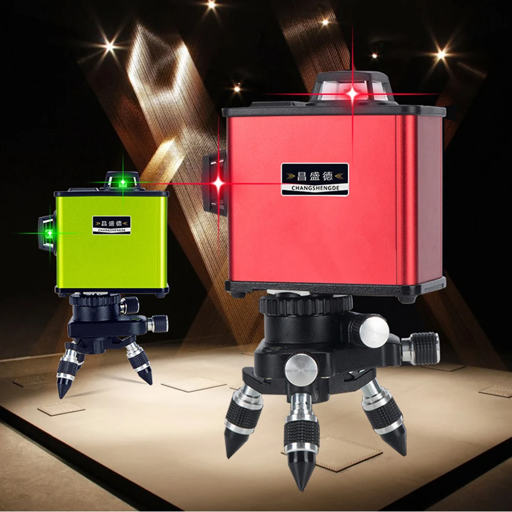 

2018 New Model Red lines or Green lines 3D 12Lines laser level,Self-Leveling 360 Horizontal,Vertical Cross Super Powerful
