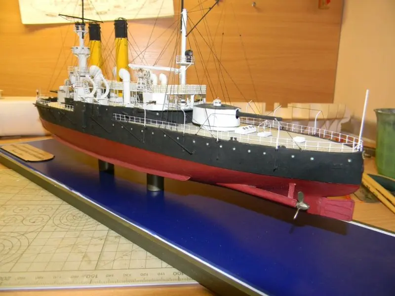 Высокое качество русский Tsar apraksin бронированный Круизер корабль 3d модель из