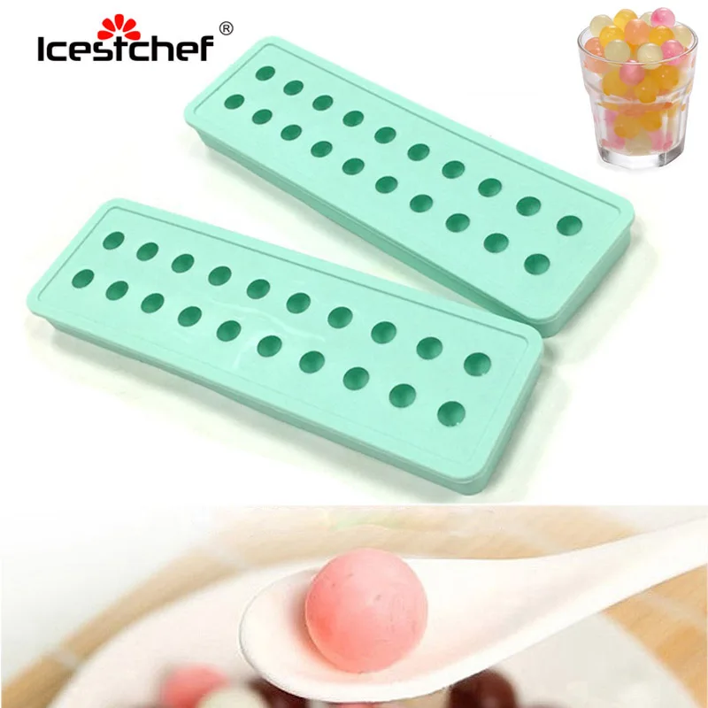 

ICESTCHEF 20 Holes Ice Ball Mold Forms For Ice Cream Silicone Ice Cube Trays Whiskey Vodka Juice Cooling Bar Tool