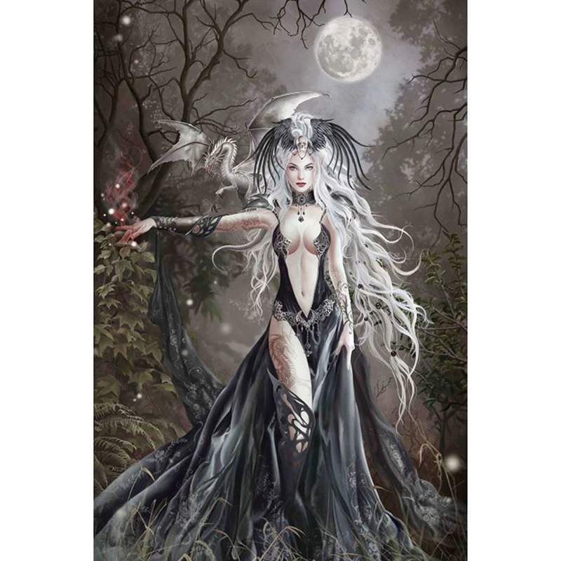 

Diy Square drill diamond painting cross stitch mosaics Full 100% cover embroidery "Sexy Fairy" diamond embroidery KBL