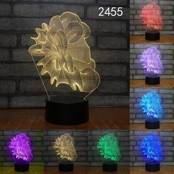 

Abstract Circle Fruits Light Novelty 3D LED Night Light Table Lamp Touch Desk Light Colorful Gift Birthday Party Bedroom 7 Color