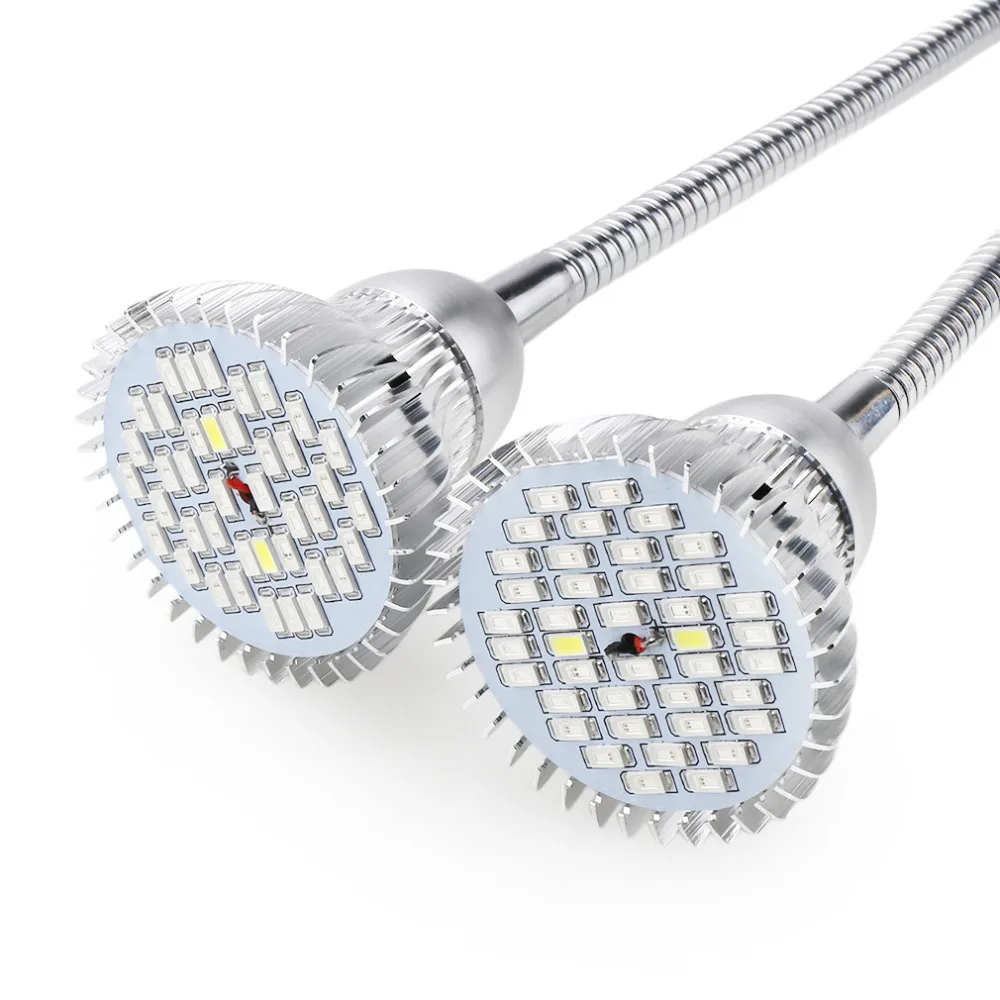 Beste Dual Head Led Licht Groeien met Houder Clip Planten Lampen voor Bloem Hydrocultuur Systeem Indoor Tuin Kas