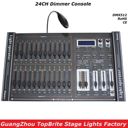 Free Shipping 1XLot 24CHs Dimmer Console 24 Channels DMX512 Controller Professional Led Par DJ Disco Stage Lighting Equipments