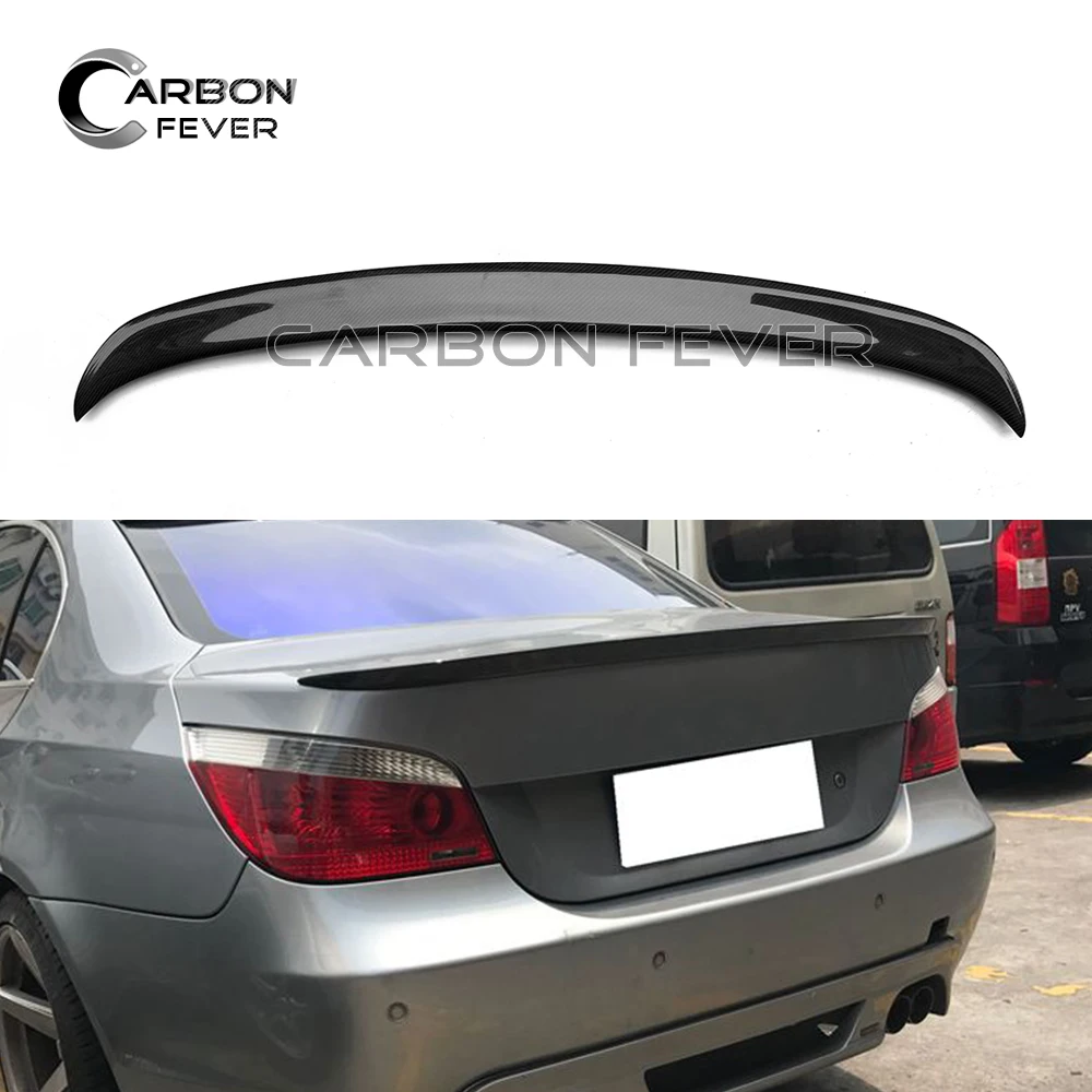 E61 Spoiler Carbon Fiber Spoiler For BMW 5 Series E60 Sedan 2004 2009
