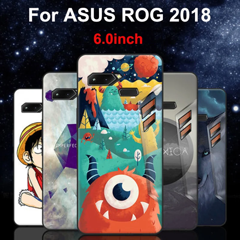 

For ASUS ROG 2018 ZS600KL Z01QD Case game cover cartoon soft phone Case For ASUS ZS600KL Z01QD Protection Shell ROG gaming cover