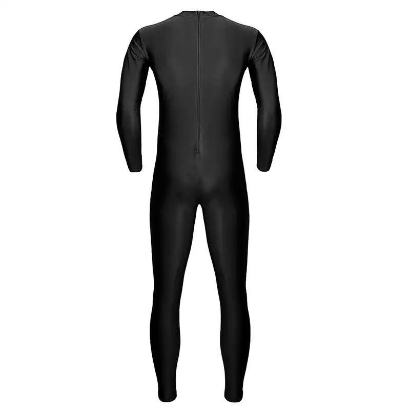 black spandex jumpsuit