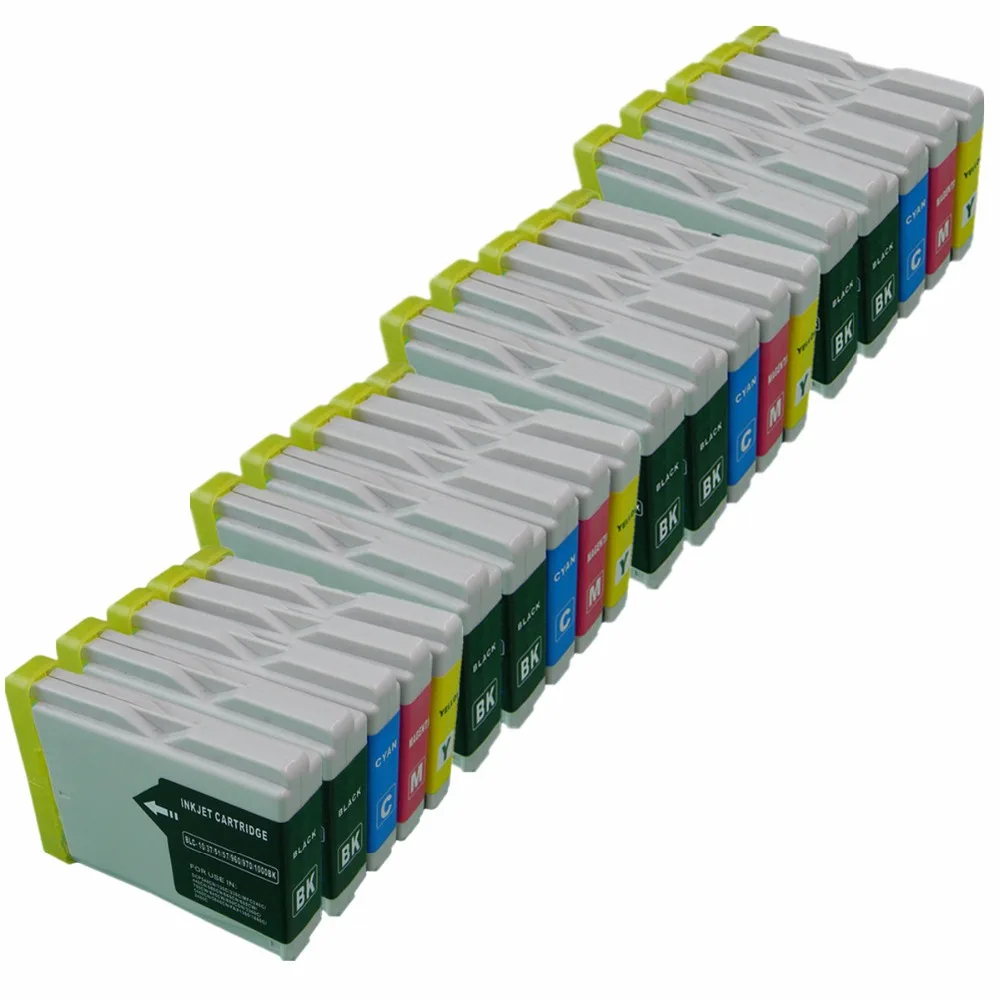 

4Set +4Bk LC51/57/970 LC 51 57 LC51 LC57 LC970 LC-51 LC-57 LC-970 Ink Cartridge Replacement For Brother DCP-157C/330C/350C/540CN