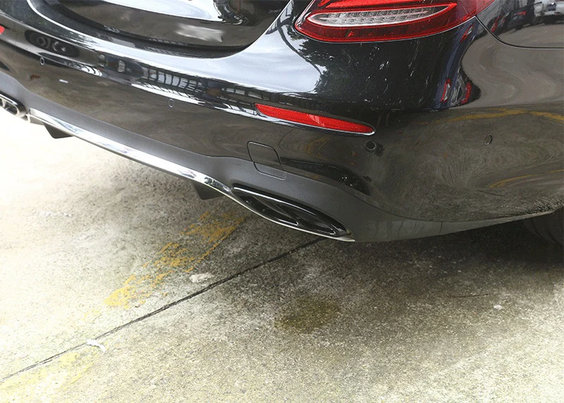 Автомобильный Стайлинг хвостовое горло выхлопной украшение для труб крышка наклейкой с отделкой для Mercedes Benz GLC C E класс W213 W205 авто аксессуары