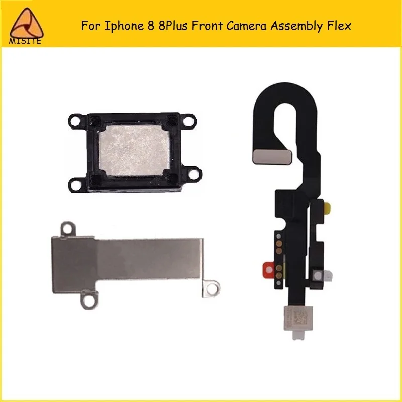 

50PCS/LOT Tested 8G 8Plus Little Camera Assembly Flex for Iphone 8 8g 8Plus 8P Front Camera Flex+Earpiece+Metal Cover Parts