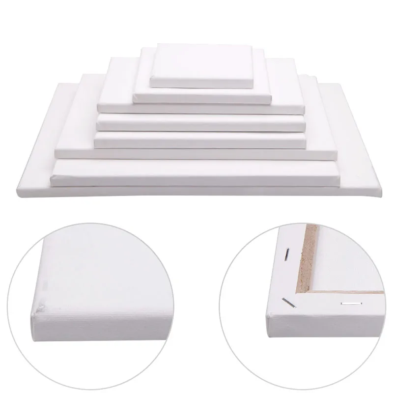 

White Blank Square Canvas Wooden Frame For Primed Oil Acrylic Painting Picture DIY Wall Photo Poster Frame Painting Canvas