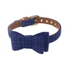 blue bowknot collar