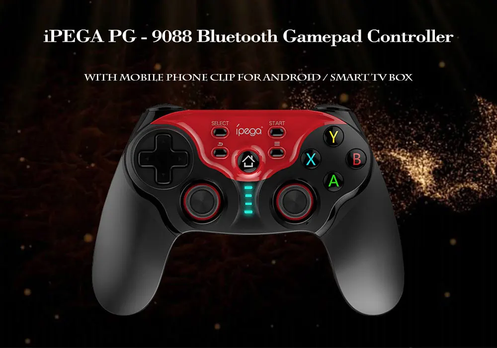 iPEGA PG - 9088 Bluetooth Gamepad Controller with Mobile Phone Clip for Android / Smart TV Box
