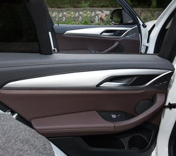 

For BMW X3 G01 2018 2019 ABS Plastic Interior Car Door Armrest Decoration Strips Cover Trim 4pcs Auto Accessories