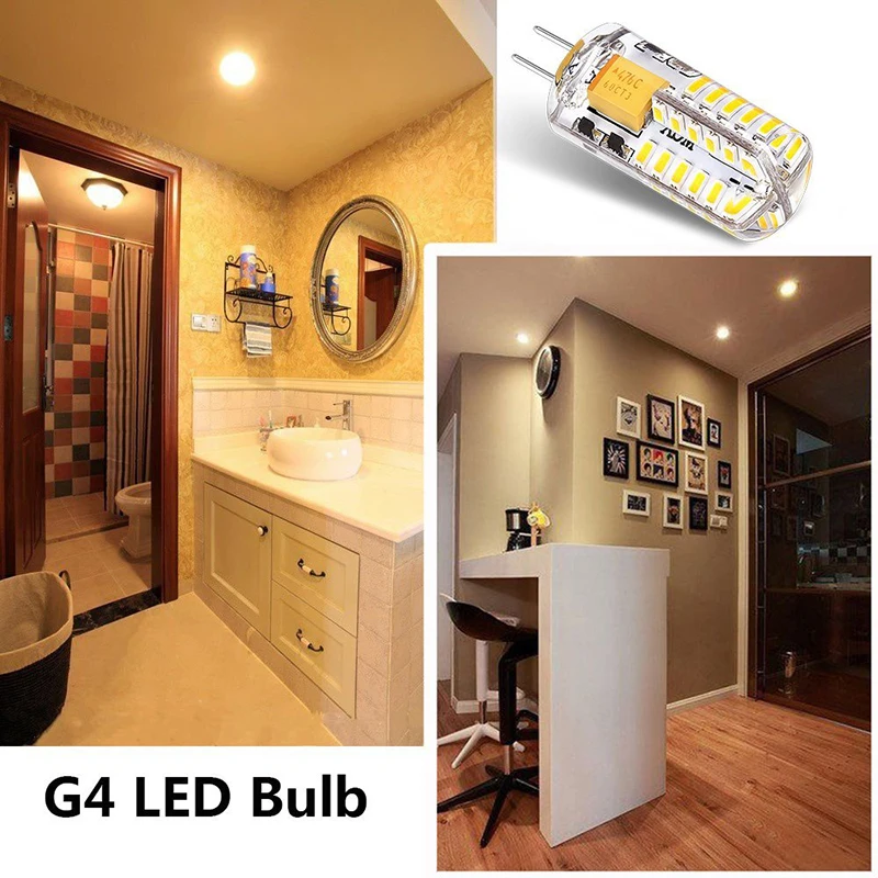 G4 LED Bulb 12V AC DC 1.5W 2W 3W 4W leds G4 Light Lamp lampada lampara bombillas 360 Beam Angle Replace 10W 20W 25W 35W Halogen