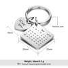 Personnalisé Calendrier Porte-clés Sculpté À La Main Calendrier Mis En Évidence avec Coeur Date Personnalisé Porte-Clé En Acier Inoxydable (AS101848) ► Photo 2/5