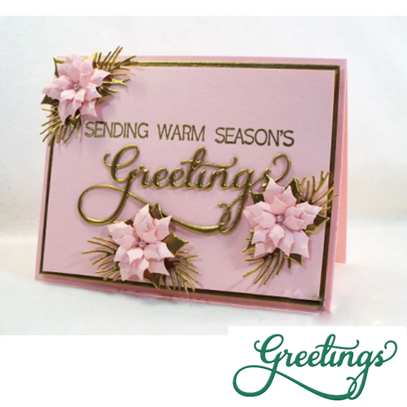 

Greetings Letter Metal Cutting Die Scrapbooking Template DIY Craft Embossing Handmade Decoration Paper Card Album Photo Making