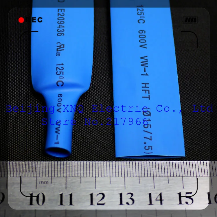 15mm blue shrink tube heat shrink tubing heat shrinkable tube