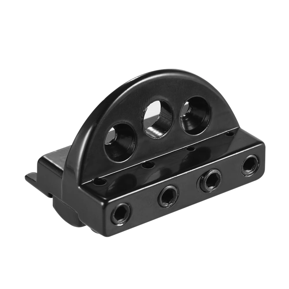 

Good Quality Guitar Parts 4-string Headless Electric Bass Guitar String Locking Nut Set with 2 Wrench 2 Screw Black