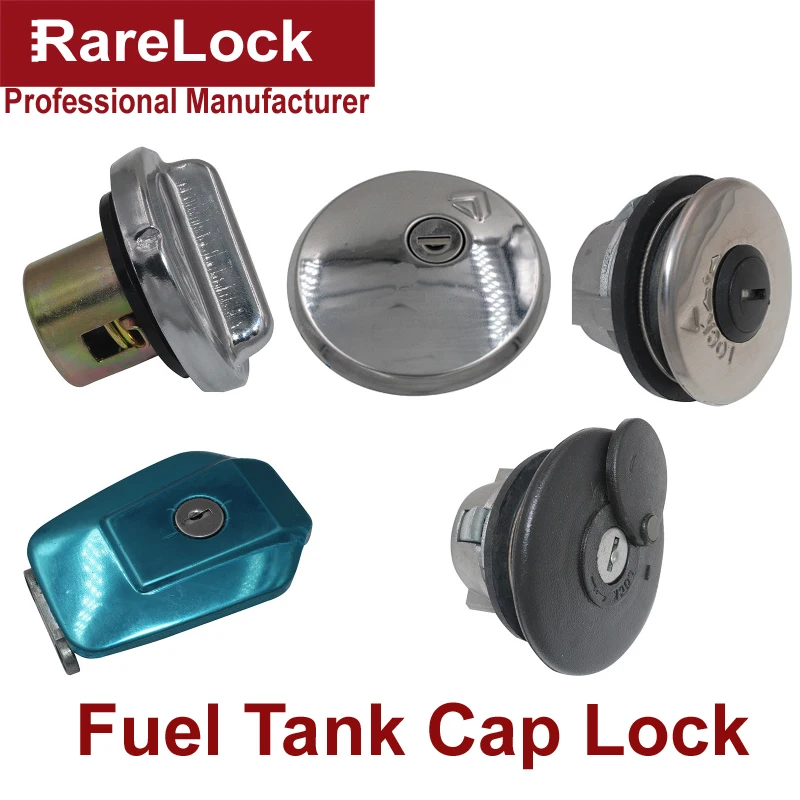 Rarelock Zinc Alloy Fuel Tank Gas Cap Switch Lock Key Set Motorcycle