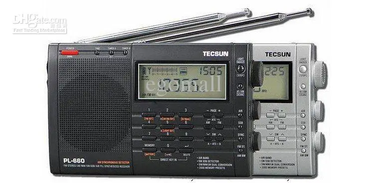 

TECSUN PL-660 Radio PLL SSB VHF AIR Band Radio Receiver FM/MW/SW/LW Radio Multiband Dual Conversion TECSUN PL660