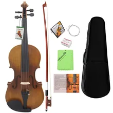 

Spruce Solid Wood 4/4 Violin 4-String Vintage Music Instrument With Storage Case For Both Beginners Professionals