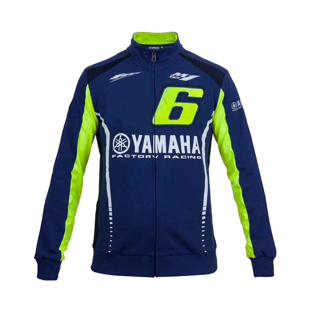 

New 2018 Moto Motorcycle for Yamaha Racing Blue Moto Mens Rossi FELPA Zip-up gp Sweater