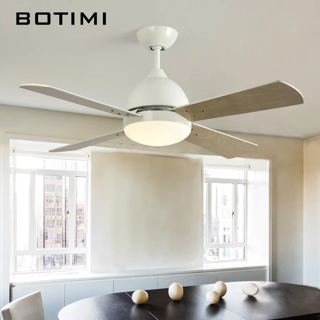 Us 254 4 20 Off Botimi New Arrival 42 Inch Led Ceiling Fan For Living Room Modern Bedroom Fan Lights Electric Fans 220v Cooling Fan Lighting In