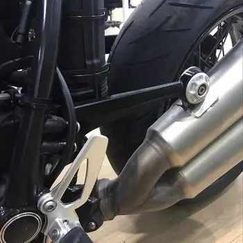 

For BMW R Nine T R9T 2014 2015 2016 2017 Muffler Pipe Bracket Mount Holder CNC Aluminum Exhaust Holder Bracket Hanger cover