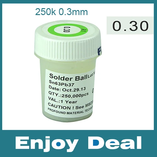 PMTC 250k soldering balls 0.3mm lead solder balls for BGA reballing