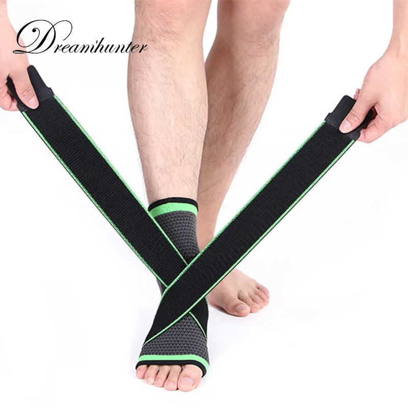 

1 Pcs Nylon Ankle Support Bandage Elastic Breathable Compression Ankle Protector Fitness Running Sports Pressurized Ankle Bands