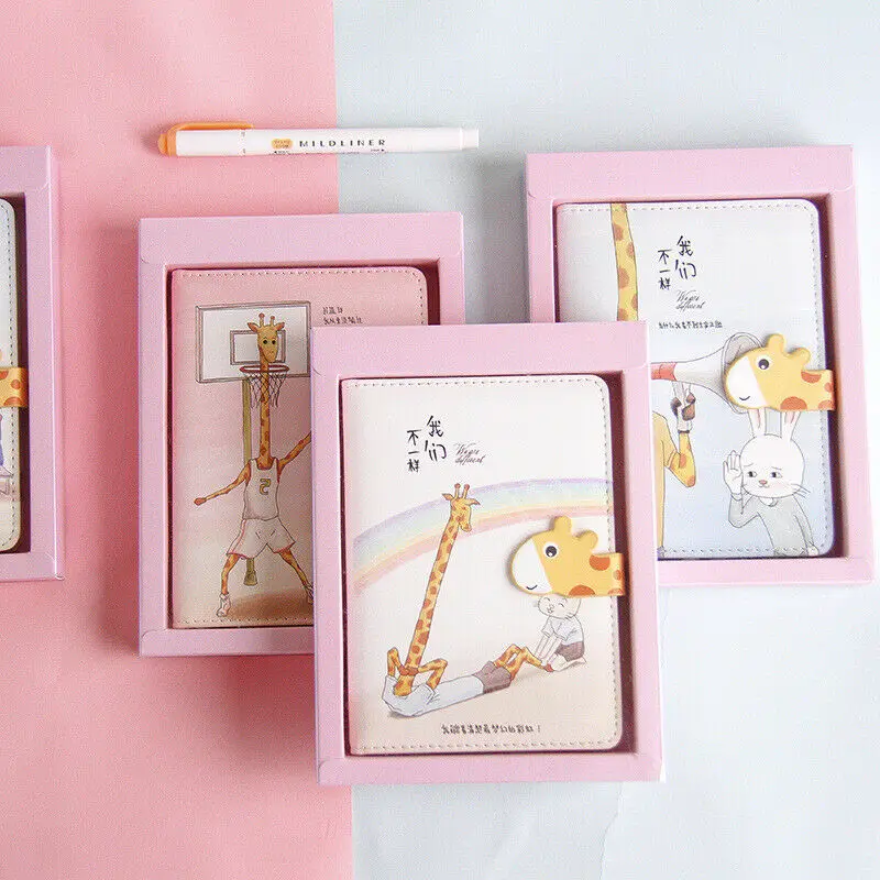 

Cute Color Page Small Notebook Literary Creative A6 Hand Book with Gift Box
