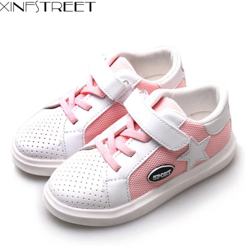 Xinfstreet Brand Kids Shoes For Girls Star Printed Children Shoes