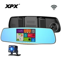 Регистраторы XPX ZX827 камера заднего вида Видеорегистраторы для автомобилей Wi-Fi gps Full HD Android детектор парковка мониторинг Видеорегистраторы для автомобилей