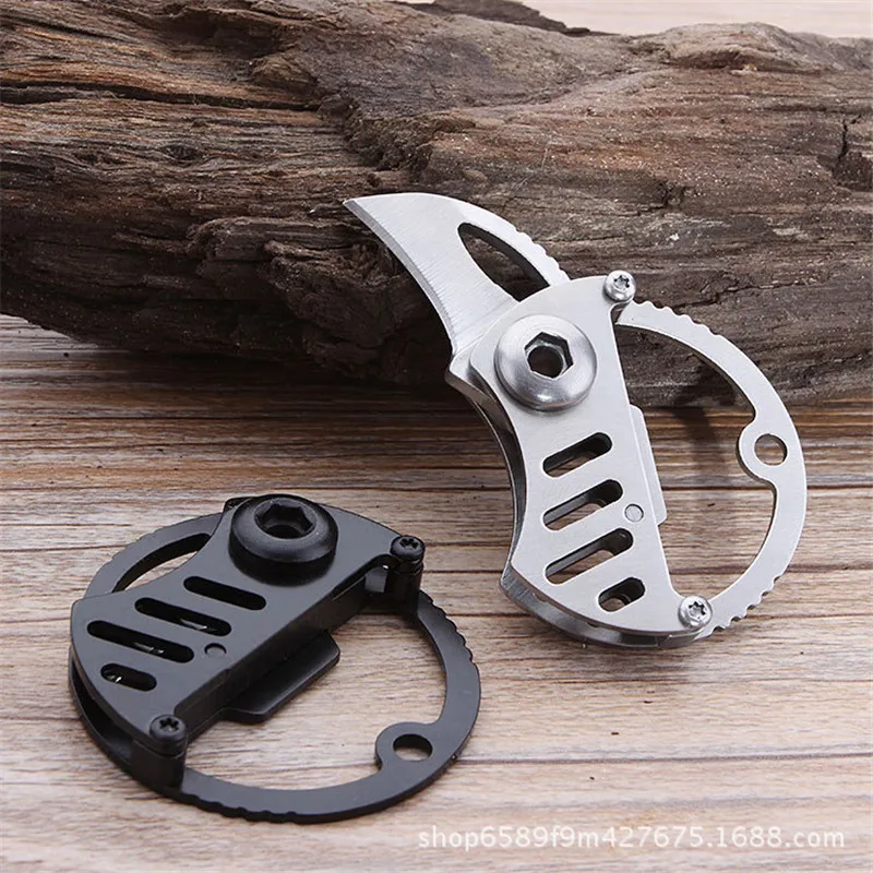 

Edc Fashion Knife Mini Portable Key Stainless Fold Camping Tactical Folding Pocket Ring Outdoor Tools Hunting 2019 Survival Top