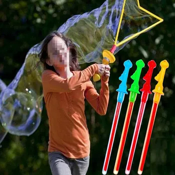 

46cm Outdoor Toys Long Bubble Machine Bar Sticks Without Water Western Sword Shape For Kids Soap Bubble Birthday Party Gift Toy