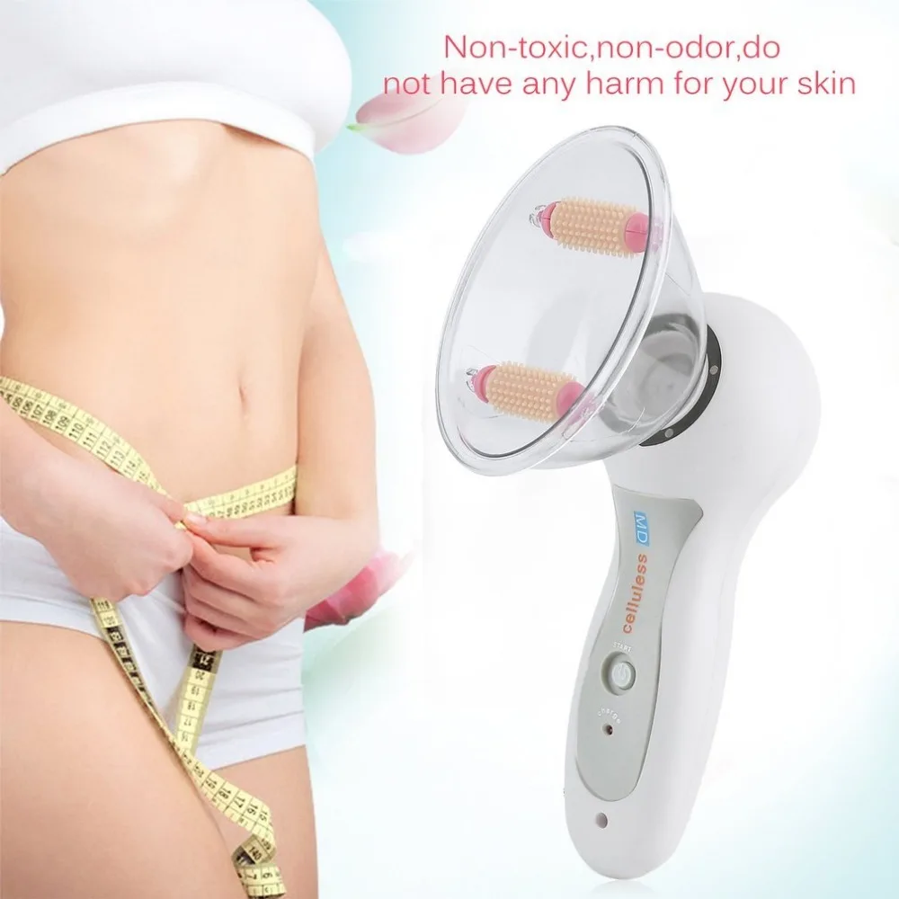 Beste Body Vacu uuml;m Blikjes Cellulitis Massage Roller Massager Slimmer Apparaat Vet Brander Cupping Cup Therapie Behandeling Tool US Plug