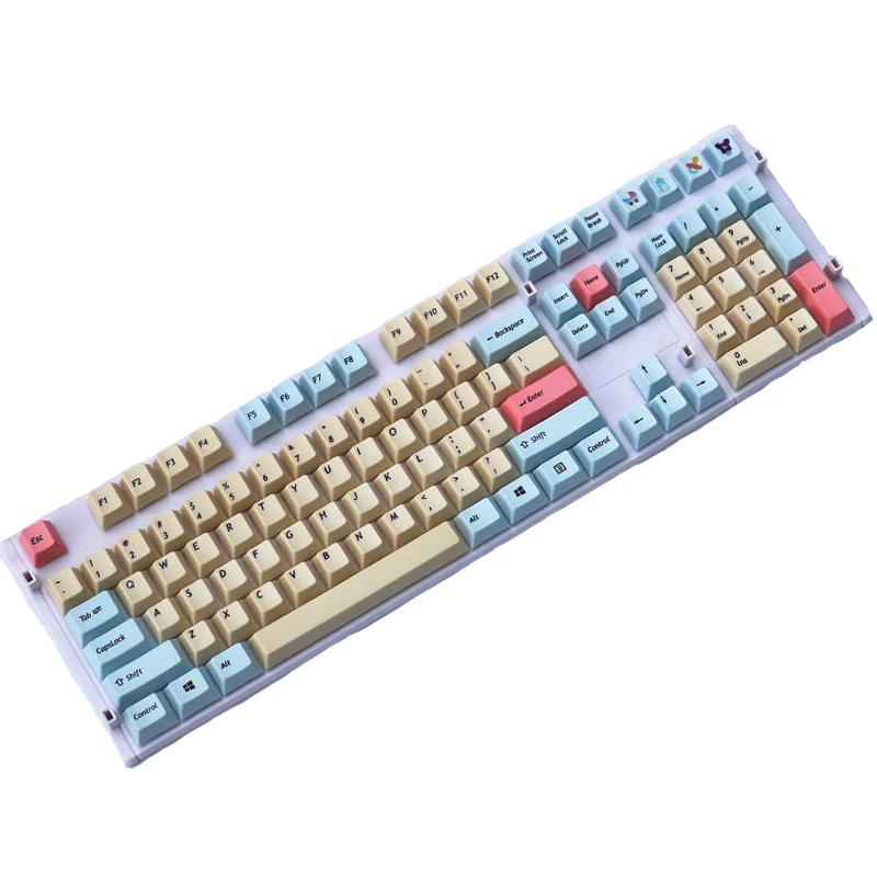 

108 Key dye subbed PBT keycaps cherry profile keys for gaming mechanical keyboard the sublimation keycap pbt top printed