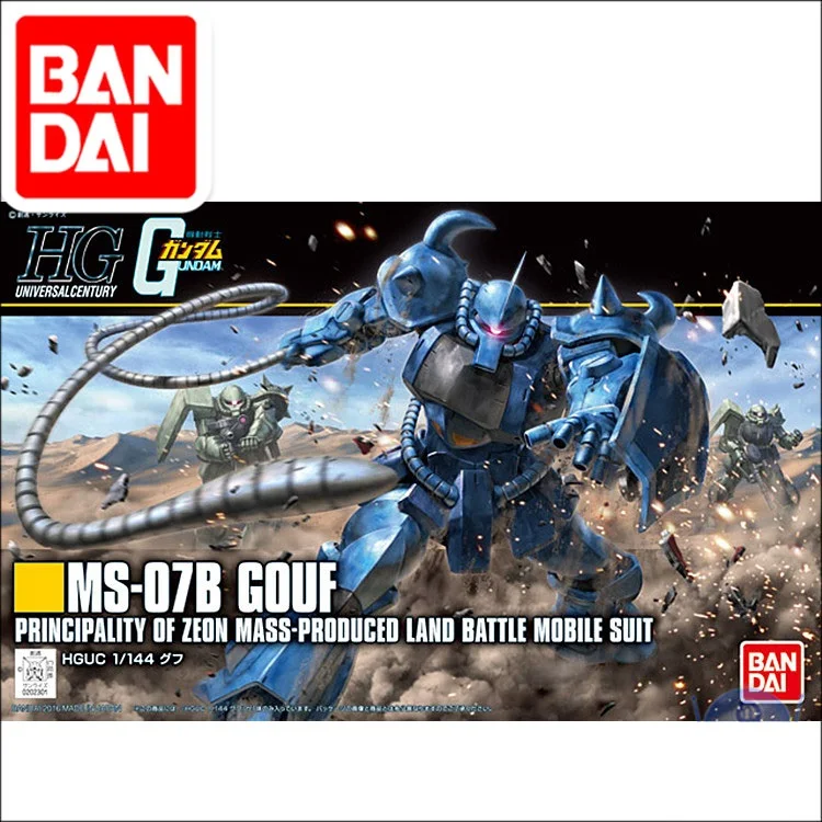 Оригинальный модель Gundam MS-07B GOUF мобильный костюм происхождения GTO детские игрушки с держателем