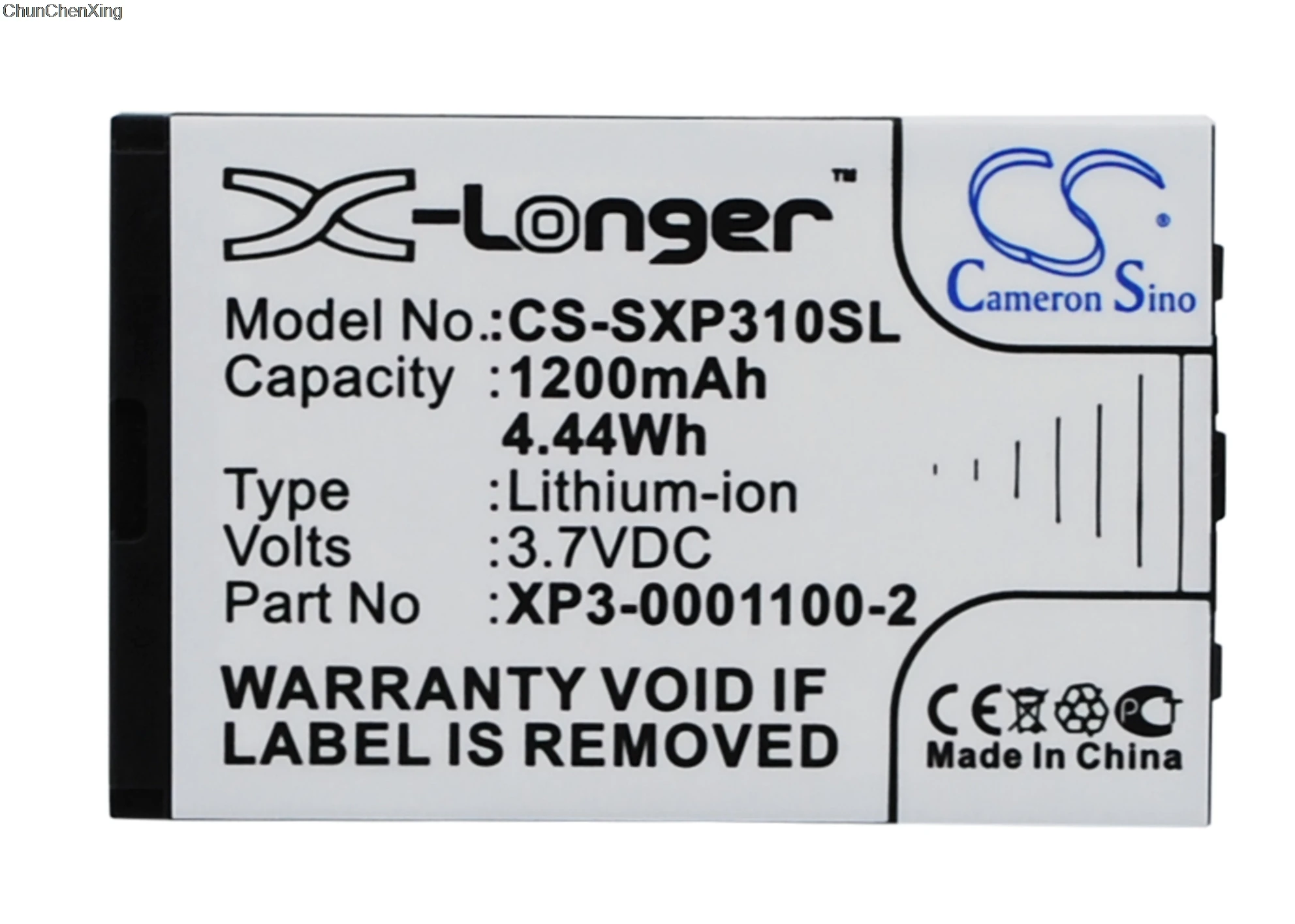 

Cameron Sino 1200mAh Battery XP3-0001100-2 for Socketmobile Sonim XP3-S, XP3 Enduro