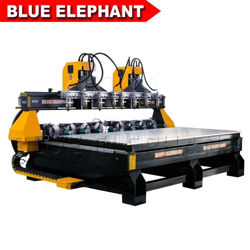 

Multi heads 4 axis cnc router machines ELE 1325 price