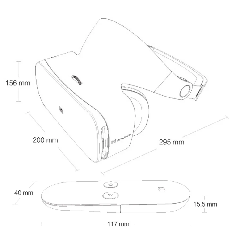 Xiaomi mi Очки виртуальной реальности VR гарнитура 3D очки 9 контроллер интерфейса управления движением FOV103 Очки виртуальной реальности VR регулируемый фокус для спортивной камеры Xiao mi 5/5S/5 P/Note