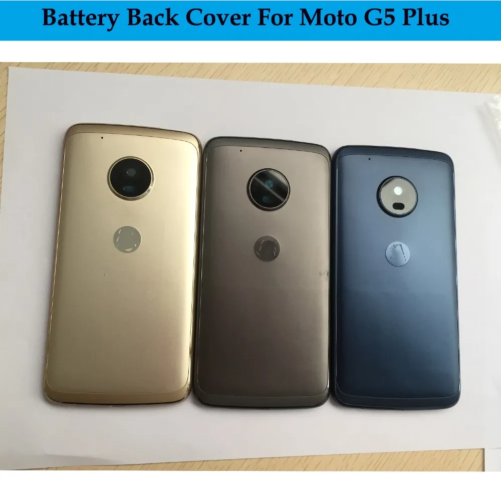 

VDG 3colors 1PCS/Lot NEW 100% W/F Phone Battery Cover Rear Housing Back Case with Camera lens For Moto G5 Plus Free Shipp