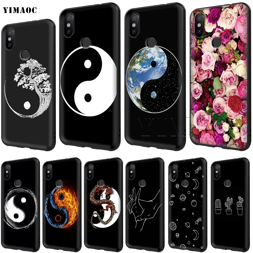 

YIMAOC Yin Yang Chinese Silicone Case for Xiaomi Redmi Note 4 4x 4a 5 5a 6 8 Pro Prime Plus
