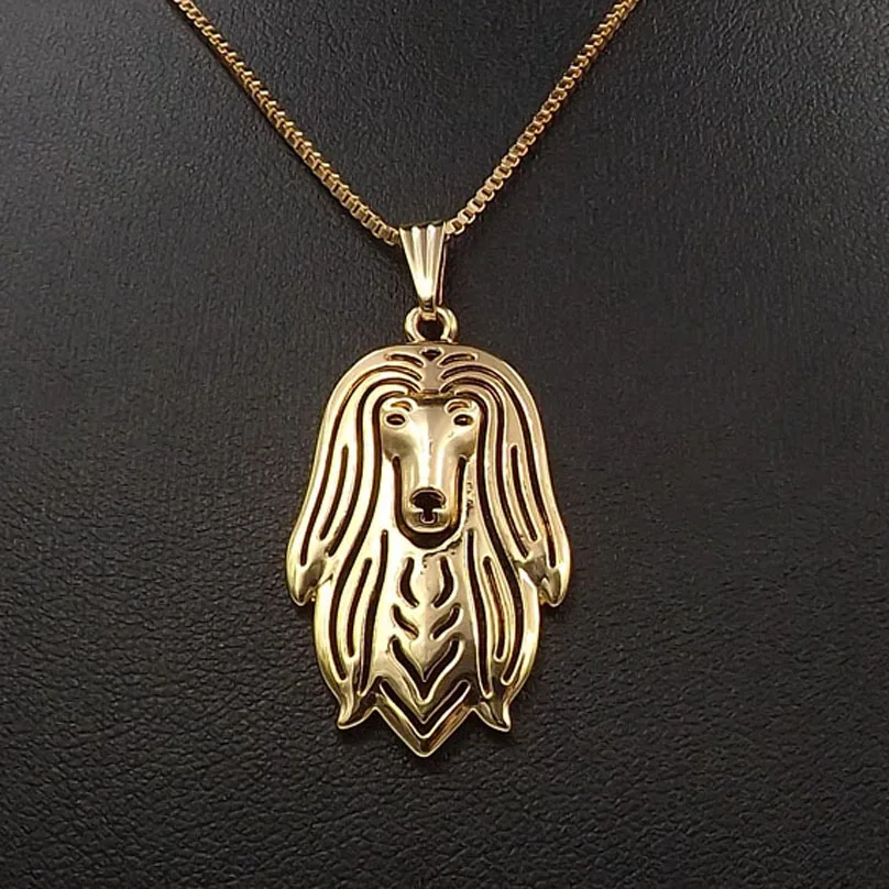 Afghan Hound Dog pendant and necklaces for pet lovers dog animal charms