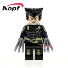 50 шт. PG326 Супер Герои конечная Росомаха Ангел изгой Quicksilver Циклоп строительные блоки Коллекция игрушек для детей