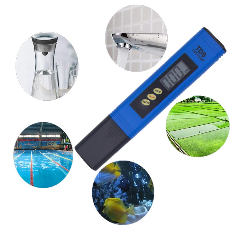 Портативная ручка портативный цифровой измеритель воды TDS фильтр для измерения качества воды тестер чистоты TDS метр Зонд из титанового сплава скидка 20