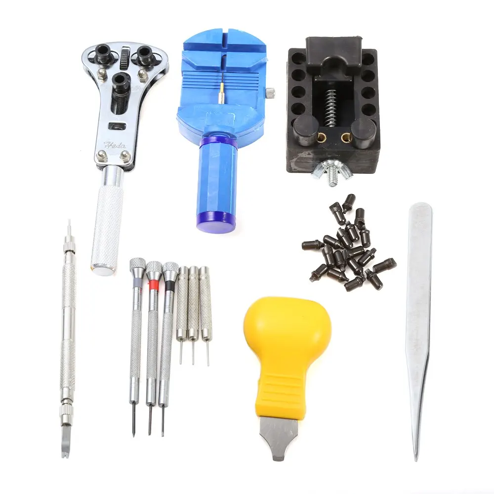 

2017 Wristwatch Repair Tools Set 13 in 1 Professional Watch Tool Kit Used for Changing Batteries/Bands/Minor repairs Hot Selling